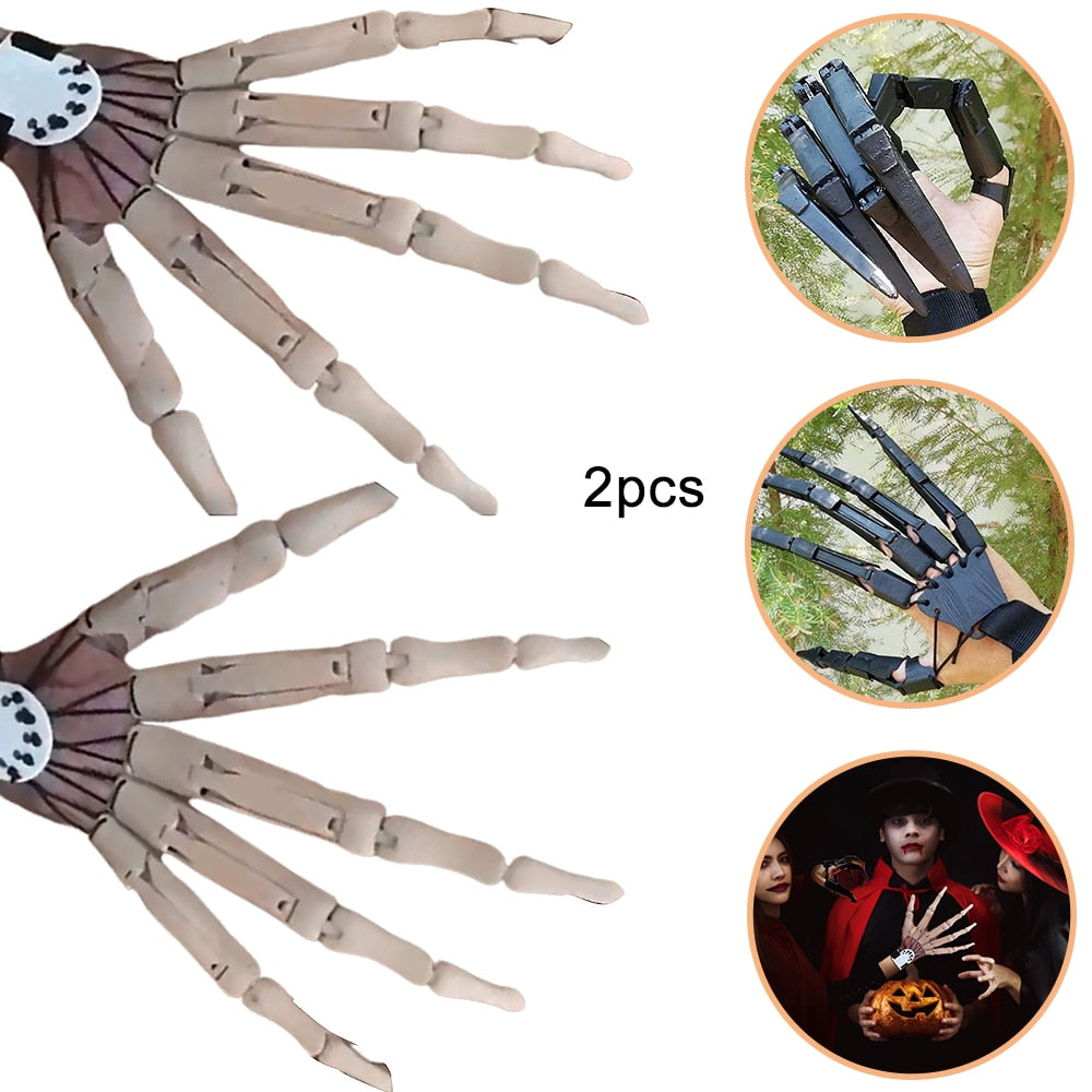 Halloween Finger Gloves With Flexible Joint Fits All Finger Sizes