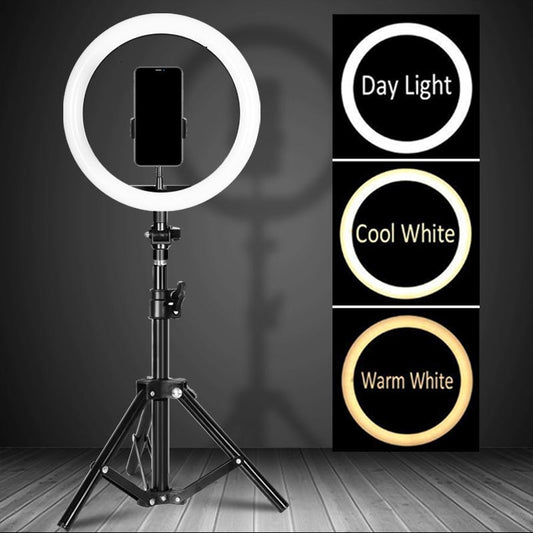 Selfie Ring Light with Tripod Stand for Phone Photo Shoot Ringlight Led Ring Lamp Circle Vlog Right Ringht Light Ringlamp