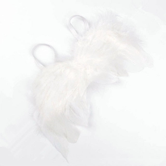 Newborn Photography Props White Angel Wing Baby Photos Props Feather Wing Girls Hair Kids Baby Photography Hair Accessories