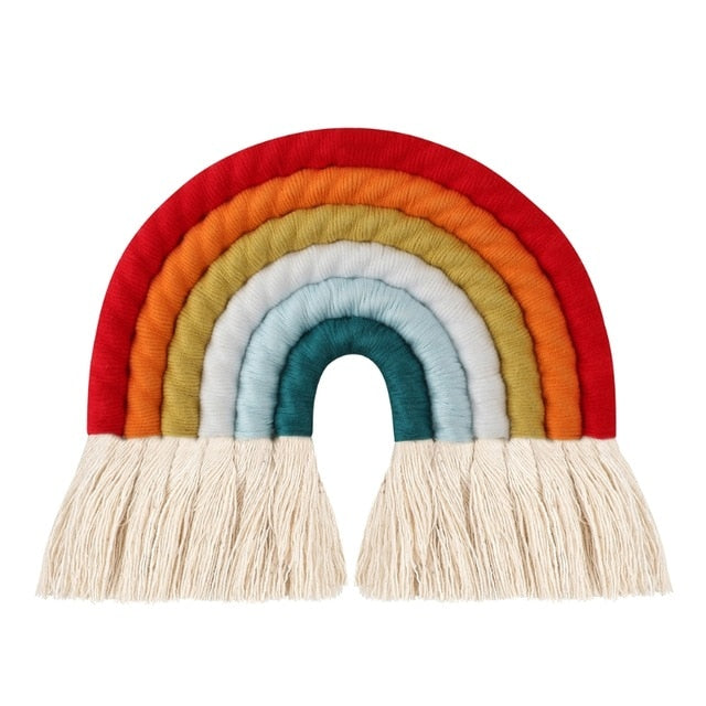 Nordic Woven Rainbow Tapestry