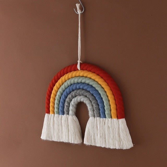 Nordic Woven Rainbow Tapestry