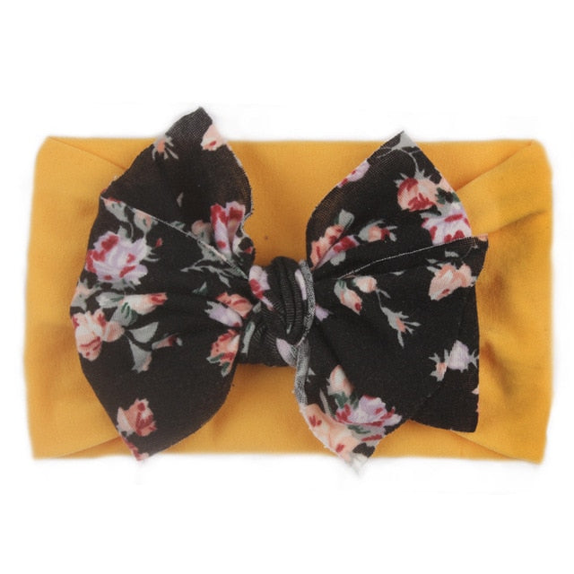 Bohemia Elastic Printed Flower Headband