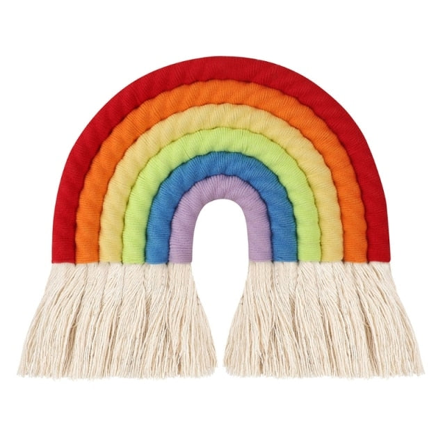 Nordic Woven Rainbow Tapestry