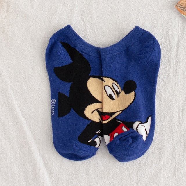 Disney cartoon Mickey Minnie Daisy Donald Duck cotton sweat-absorbent tube socks sports socks