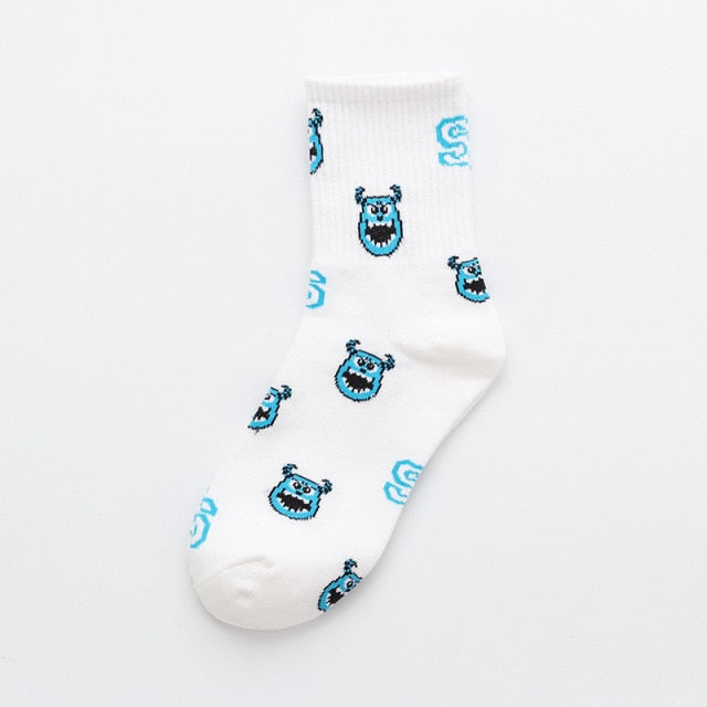 Disney cartoon Mickey Minnie Daisy Donald Duck cotton sweat-absorbent tube socks sports socks