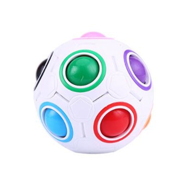 Antistress Cube Rainbow Ball Puzzles  Magic Cube Educational Learning Toys for Children Adult Kids Stress Reliever Toys