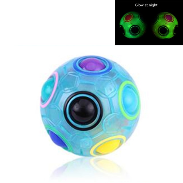 Antistress Cube Rainbow Ball Puzzles  Magic Cube Educational Learning Toys for Children Adult Kids Stress Reliever Toys