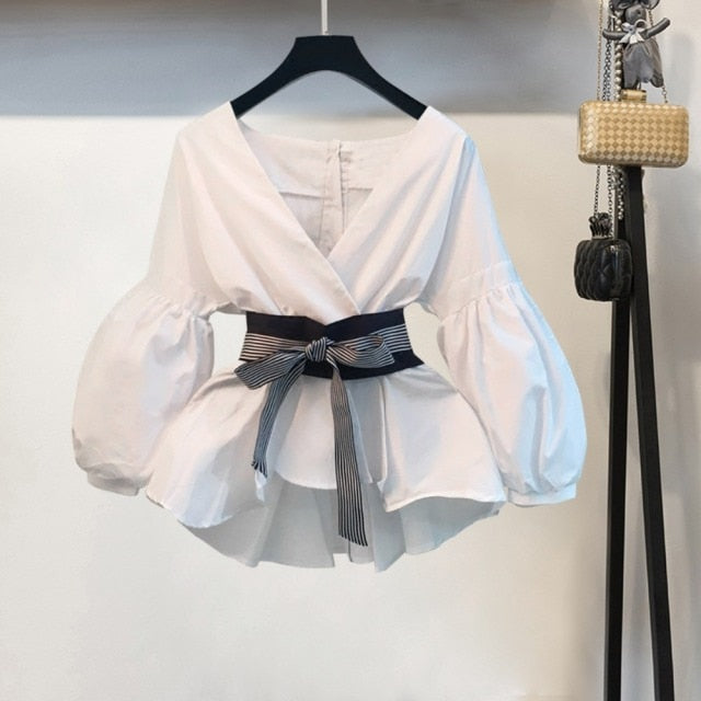 Lantern Sleeve Blouse